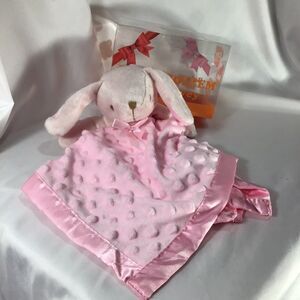 Pink Bunny Security Blanket Soft Lovey Baby Shower Gift Pro Golem